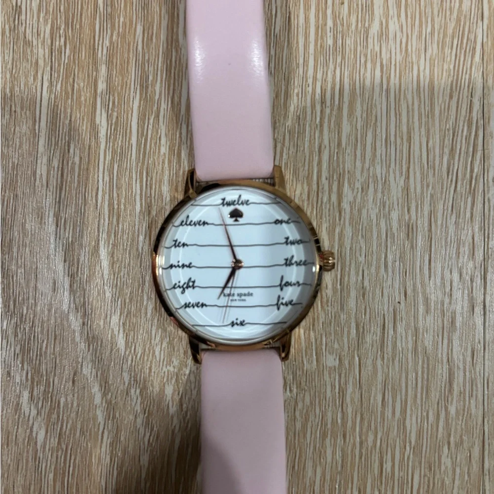 Kate Spade Women’s Metro Pink Leather Strap Watch - Picture 4 of 8